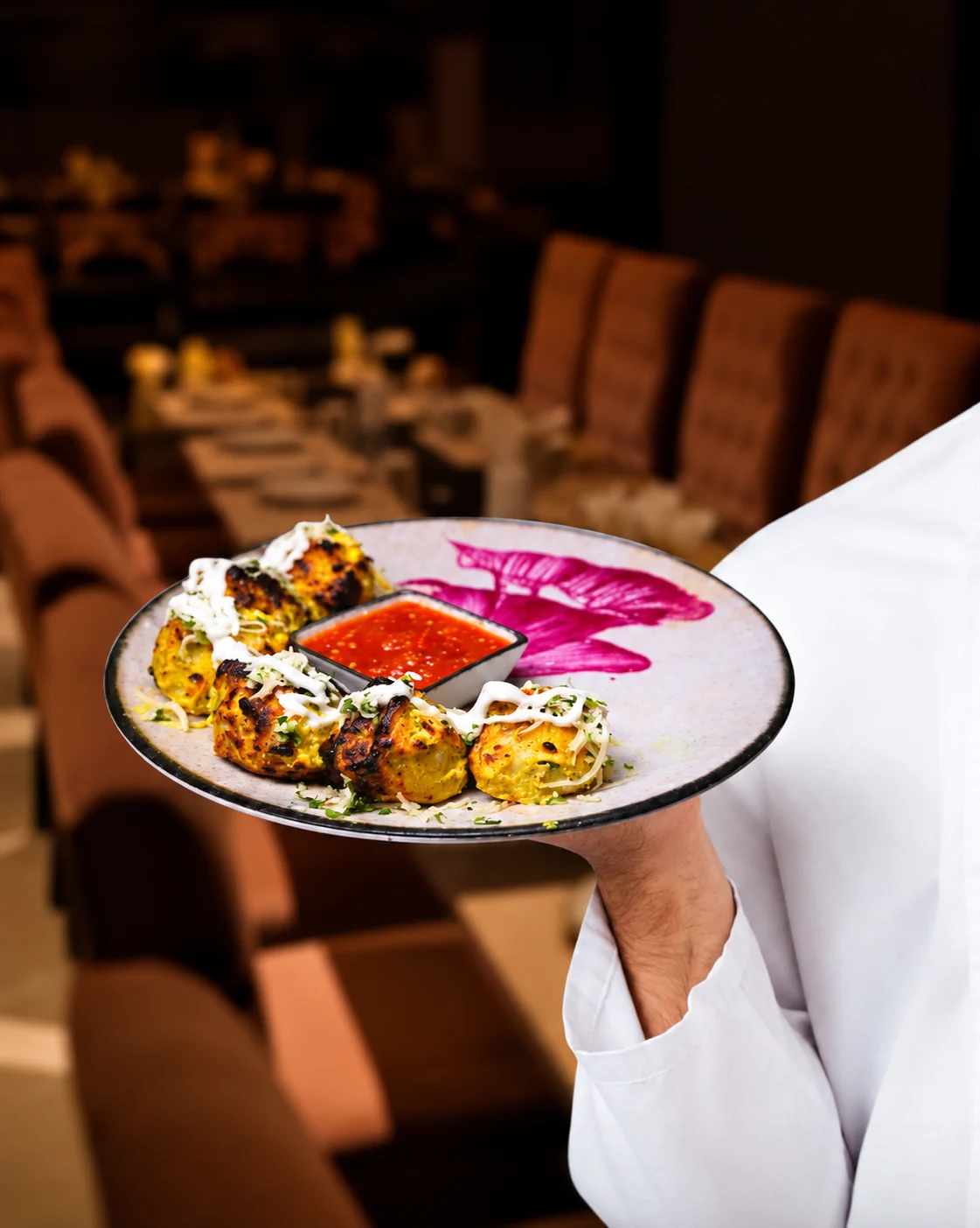 Professional catering team